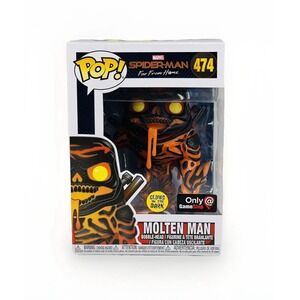 Molten Man GameStop - Glow in Dark. Spider-Man Far From Home, Funko Pop! 474